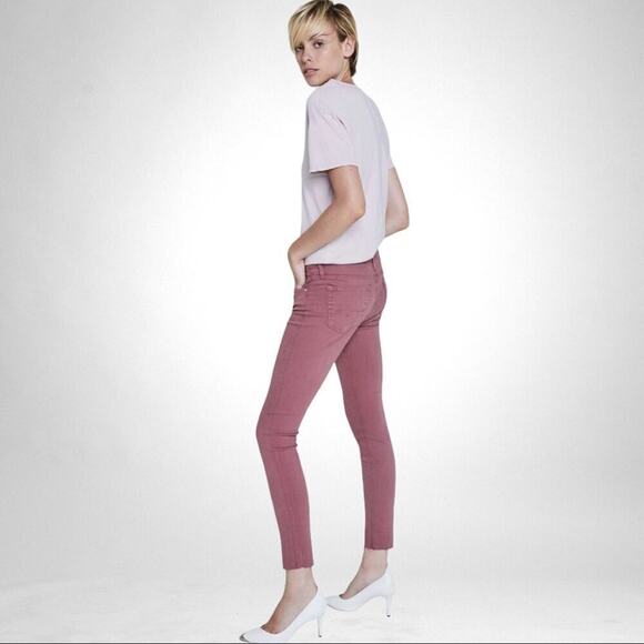 Adriano Goldschmied The Legging Ankle Skinny Jeans Size 26 Pink - Picture 1 of 16